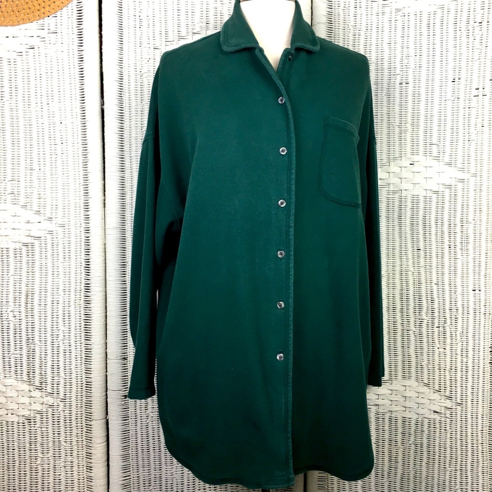 The Limited Fleece Shirt Button Front Grunge